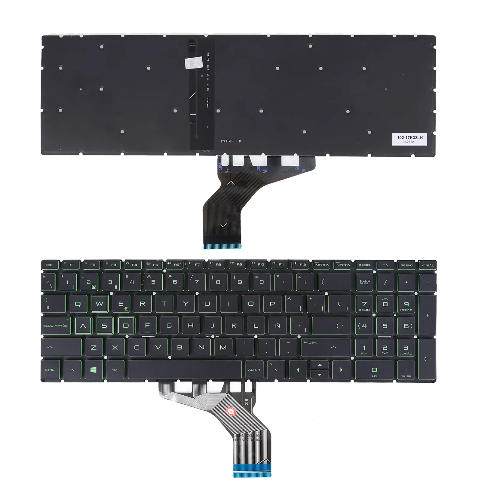 Picture of HP Pavilion 15-DA 250 255 G7 Gen7 BLACK(With Backlit Board  Green Side WIN8)